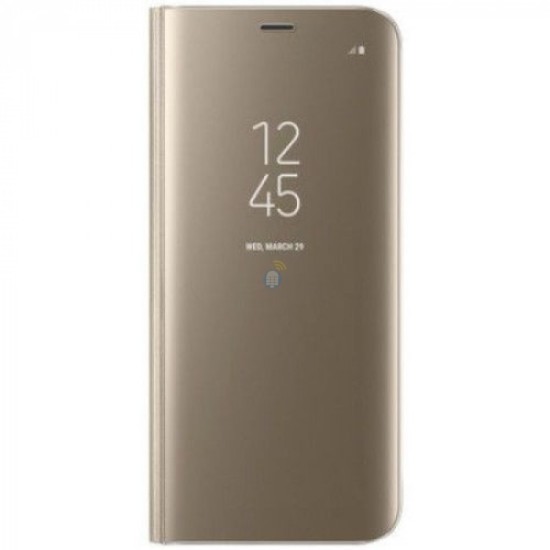 FUNDA FLIP CLEAR VIEW PARA MATE 30 PRO DORADO FUNDA FLIP CLEAR VIEW PARA MATE 30 PRO DORADO
